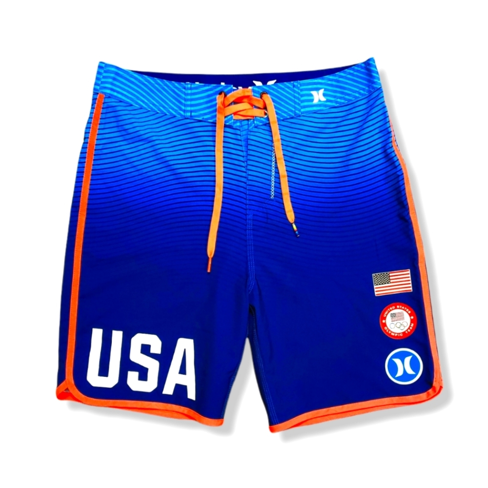 Hurley Phantom Olympic Surfing Team USA Issued Boardshorts $80 MSRP Size 29